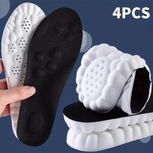 2Pairs Double Cloud Soft Unisex PU Sports Insoles