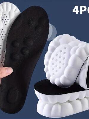 2Pairs Double Cloud Soft Unisex PU Sports Insoles